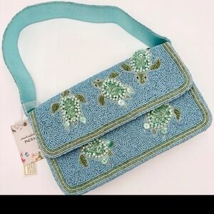 Viral Marshall’s Sea Turtle Beaded Bag Made In India NWT
